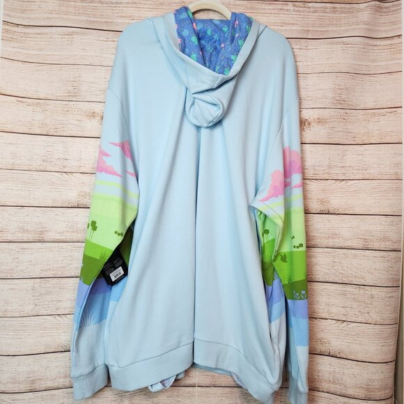 NWT Loungefly Disney Sweatshirt Adult 2X Sleeping Beauty Castle Fairies Hoodie - Picture 15 of 16